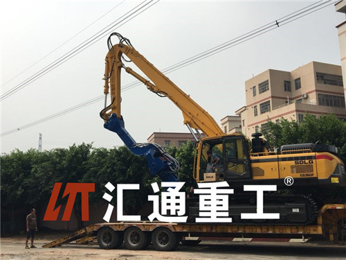 挖掘機打樁臂、打樁臂、打樁錘、挖掘機打樁臂廠家